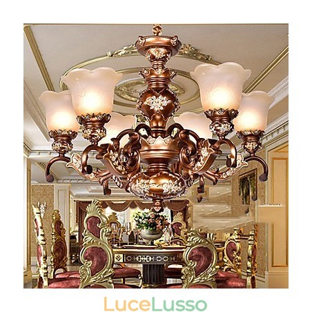 Lampadario Tradizionale Classico Retro Metallo Lampadario Tradizionale Classico Retro Metallo