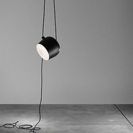 Lampada a sospensione in metallo con pittura contemporanea moderna