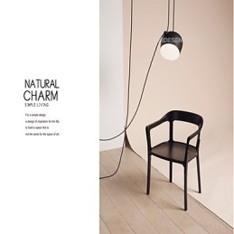 Lampada a sospensione in metallo con pittura contemporanea moderna