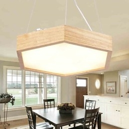 Moderno Contemporaneo Country Mini Stile Altri Legno Bambù Lampada a sospensione