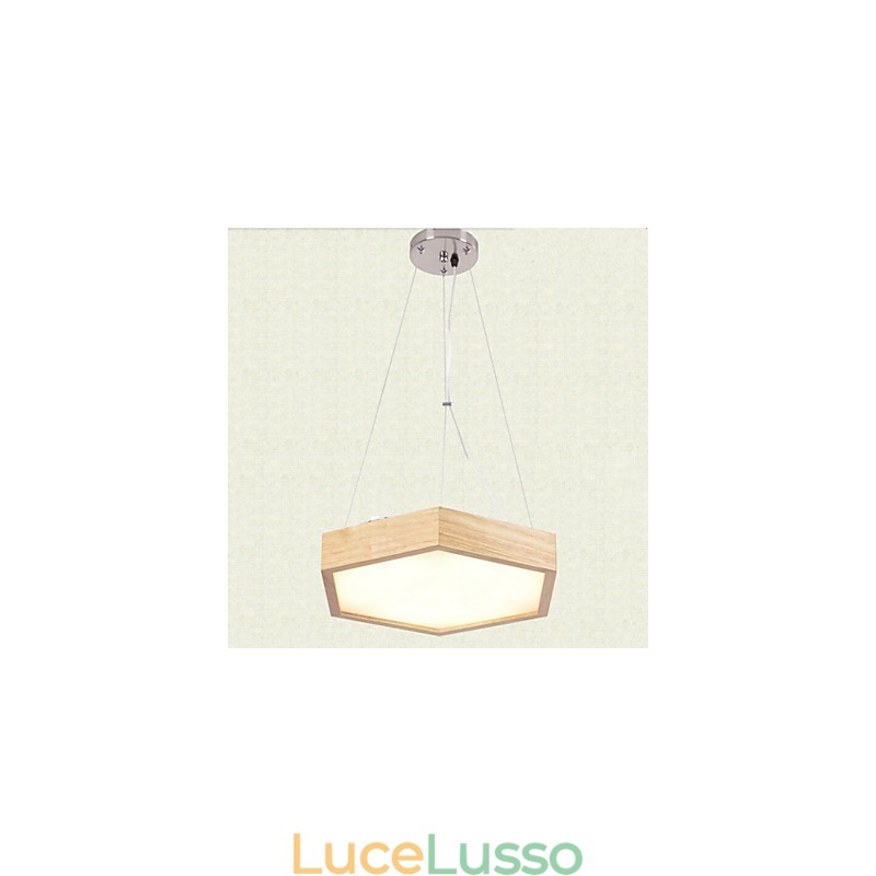 Moderno Contemporaneo Country Mini Stile Altri Legno Bambù Lampada a sospensione