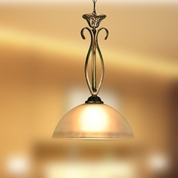 Lampada da tavolo rurale nordica è una lampada in vetro a goccia a testa singola con idee contemporanee e contrattate