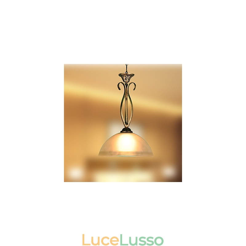 Lampada da tavolo rurale nordica è una lampada in vetro a goccia a testa singola con idee contemporanee e contrattate
